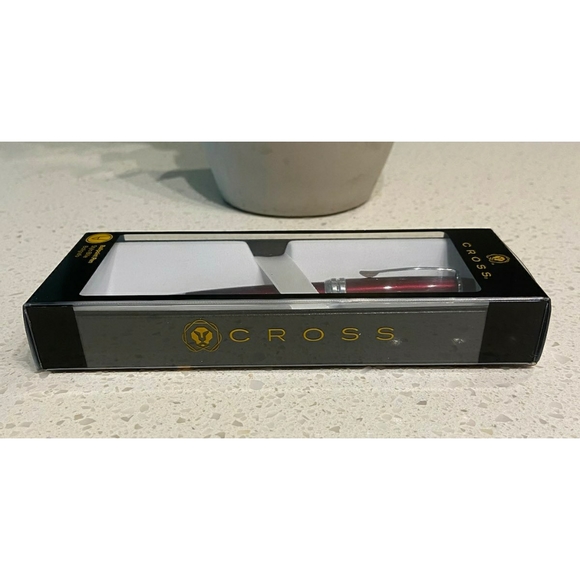 Cross Bailey Red Lacquer Ball Point Pen with Chrome Plated Fittings - AT0452S-8 - Picture 7 of 7